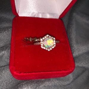 Moonstone ring set from fragrant Jewels. Size 8